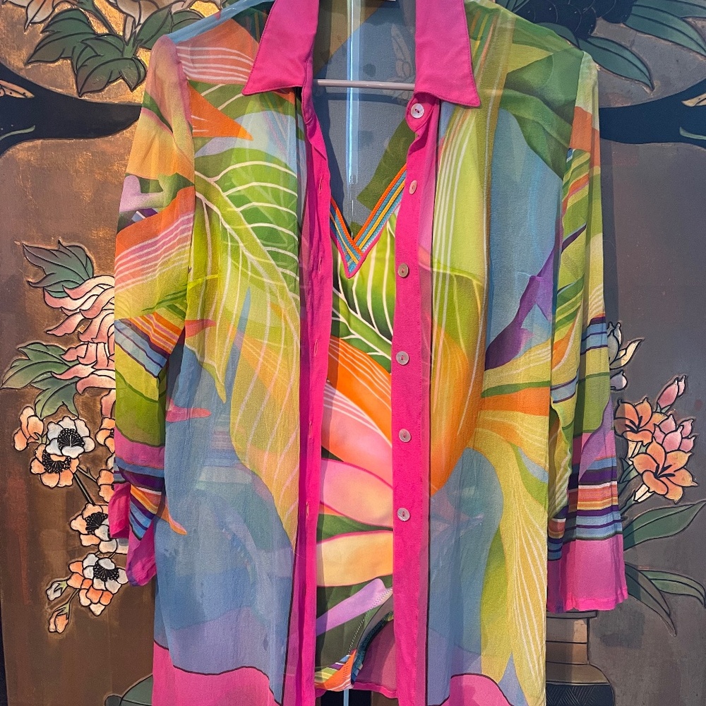 Swimsuit and coverup